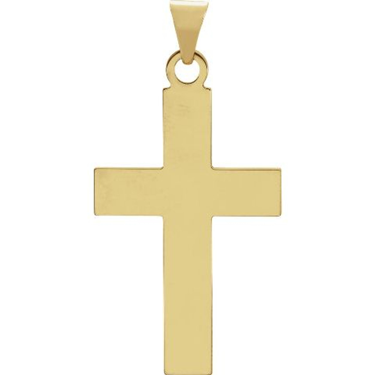 Children's 14K Yellow Gold Single Diamond Cross Necklace - Josephs Jewelers